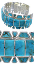 Southwest Jewelry Sterling Silver Turquoise Bracelet TX40654